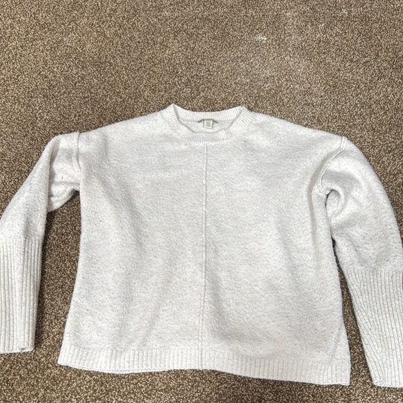 Legendary Whitetails Cream Crewneck Sweater Ribbed Knit - Picture 1 of 1